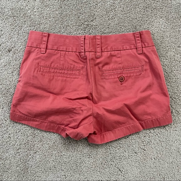 J. Crew Chino Shorts Rust Red Size 0 - Picture 3 of 3